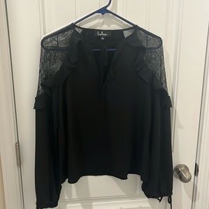 Lulu’s black Lacey blouse